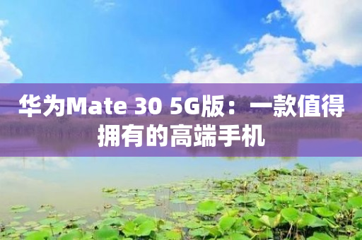 华为Mate 30 5G版：一款值得拥有的高端手机-图1