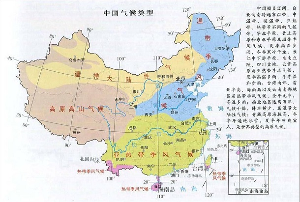 中国气候类型分布图 以什么气候为主-图2