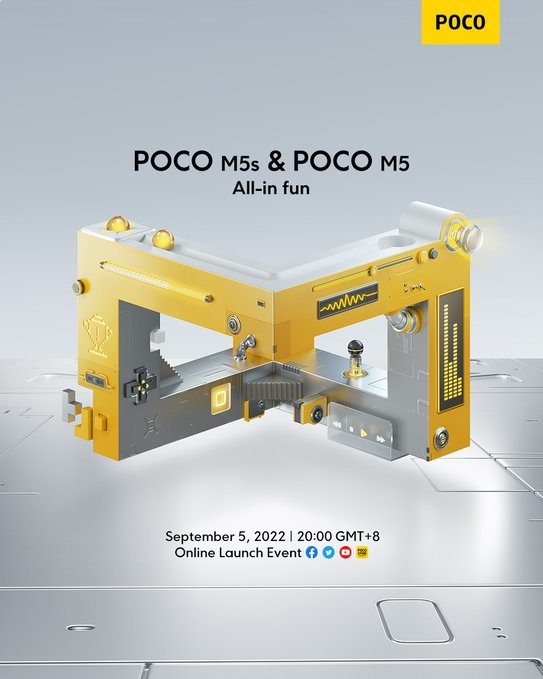小米POCO M5 / M5s将于9月5日发布 M5搭载Helio G99芯片-图1