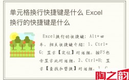 单元格换行快捷键是什么 Excel换行的快捷键是什么