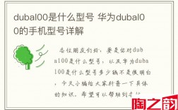 dubal00是什么型号 华为dubal00的手机型号详解